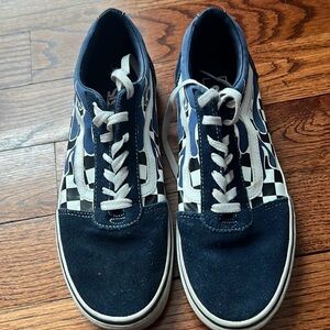Vans Navy and White Checkerboard sneakers